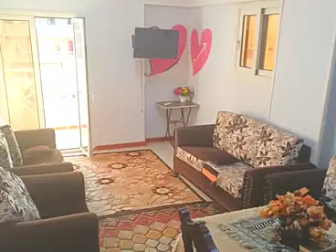 Furnished Apartment For rent in Mohammed Naguib St., Sidi Beshr Bahri, 125 sqm