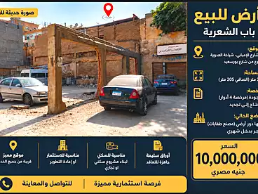 للبيع في شارع البنهاوي، باب الشعرية، 247 متر