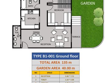 شقة بحديقة For sale in Address Home Compound - Arkan